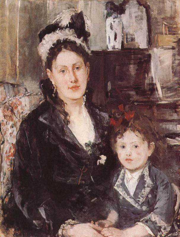 Berthe Morisot The Madam and her dauthter